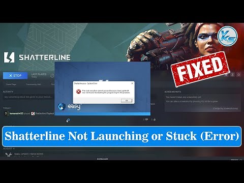 ✅ How To Fix Shatterline Launching The Game Failed, Black Screen, Not Starting, Stuck & Running
