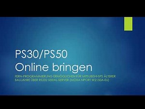 Mitsubishi SPS mit Moxa NPort W2150A online bringen