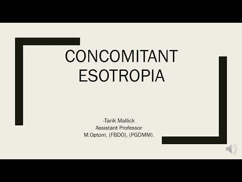 CONCOMITANT ESOTROPIA - INTRODUCTION & INFANTILE ESOTROPIA