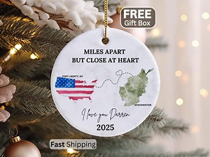 Deployment Christmas Gift for Military Ornament Military Wife Gift for Military Family Army Deployment Gifts Navy Deployment Ornament Marine - Etsy