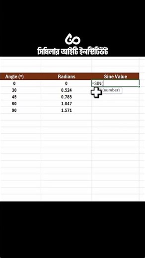 How to Use the SIN Formula in Excel