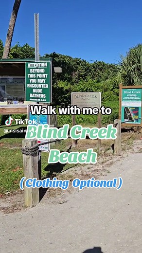 Blind creek beach... Clothing Optional beach in Fort Pierce, Florida.