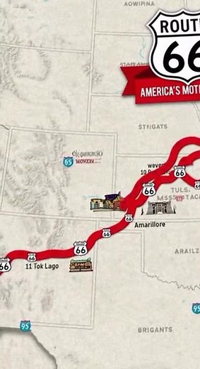 Route 66 full map ❤🏞️🚗#Route66 #route #Arizona #monument #monumentvalley #ArizonaHistory #california