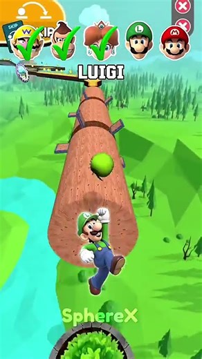 Going balls Jump Challenge with Wario , Donkey Kong, Luigi, Princess Daisy #goingballs #shorts