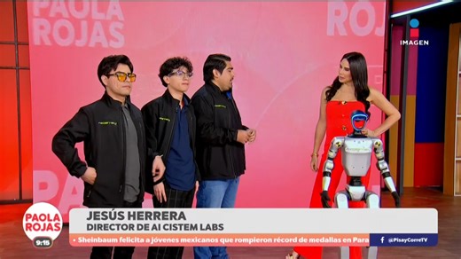 Los ingenieros de Nix-Lab y creadores del robot humanoide “Chat-BoT estuvieron de visita en #DPC con Paola Rojas #ExcélsiorDigital #trending #robot | excelsior.com.mx