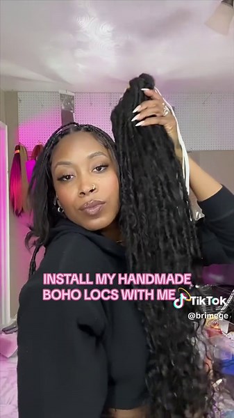 Handmade Boho Locs Install Tutorial | DIY Hair Tutorial