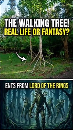 A Real Walking Tree Exists?! 🌳😱 (Like The Lord of the Rings)