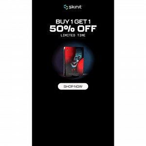 Limited Period Sale - Buy 1 Get 1 50% Off sitewide on all your favorite Skinit cases, skins, and accessories. From Officially Licensed collections to custom designs, we’ve got something for everyone. Buy More. Save More. 🛍️💥 👉 Shop now: Skinit.com | Skinit