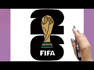 How to draw FIFA World Cup 2026 Logo - Step by Step