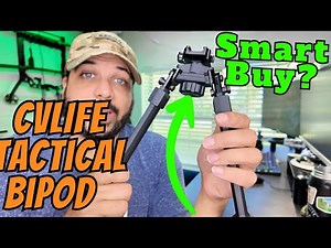 CVLIFE Tactical Rifle Bipod – Affordable, Adjustable & Built for Precision!