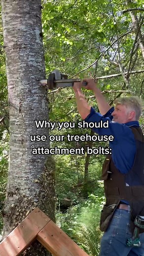 Replying to @dr_graysghost_420 if you are building a treehouse you need this critical piece of hardware 💪 #treehousemasters #treehouse #hardware #nelsontreehouse #treehousehardware #treefort #treehousebuilding