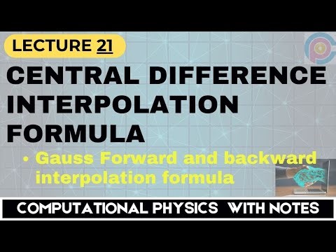 What is central difference interpolation formula? | Gauss central difference interpolation formula