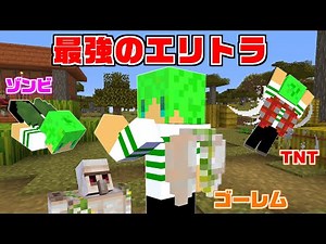 【マインクラフト】モブの能力が使えるエリトラを使ってサバイバル
