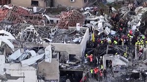 Victims of missile strike outside of Jerusalem were taking cover in bomb shelter