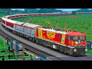 Train High Speed Crossing in Railway gate | BUMPY RAILROAD | Train Simulator | Railwork | NTG GAMING