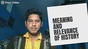 Meaning and relevance of history
