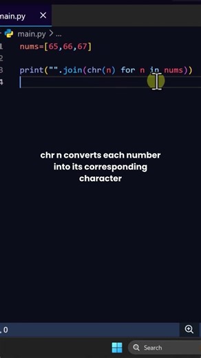 ASCII to String #coding #python