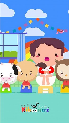 Potty Time Song 🚽 | Funny Animal Poo Poo Song for Kids! #shorts