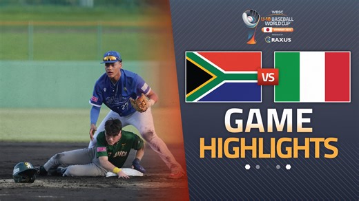 HIGHLIGHTS | 🇿🇦 South Africa vs 🇮🇹 Italy WBSC U-18 Baseball World Cup 2025 presented by Raxus Opening Round Game 28 #BaseballWorldCupU18 | WBSC