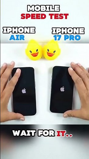 ⚡☠️ IPHONE AIR VS IPHONE 17 PRO SPEED TEST!!
