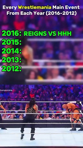 5.7K views · 240 reactions | Every WrestleMania main event from 2016 to 2012 | Austin Lane | Facebook