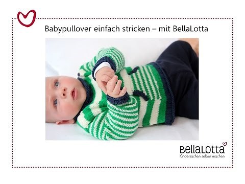 Easy knitting of baby sweaters - Learn to knit for beginners