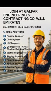 15K views · 82 reactions | Oil & Gas Jobs in UAE | Galfar Engineering...