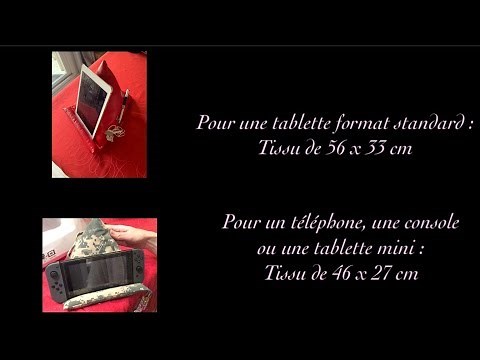 Coudre un support tablette, téléphone, console en berlingot