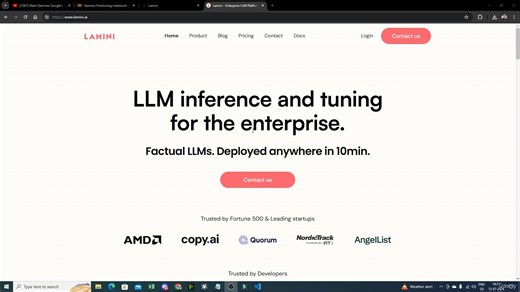 01. End To End Finetuning LLM Models With Lamini AI Cloud