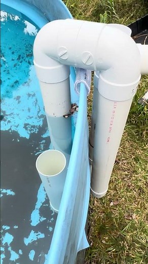 Simple overflow for Rain catchment system #shorts #water #diy #offgrid #solar #hawaii