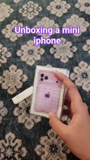 Unboxing mini purple 💜 iphone