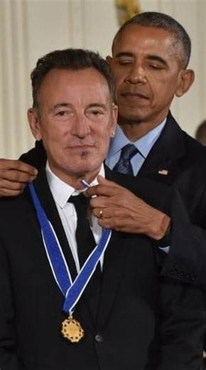 Songs by Springsteen on Instagram: "On this day in 2016, Bruce Springsteen was awarded the Presidential Medal of Freedom during a ceremony and reception held in the East Room of the White House. The award, conferred by the President, is the highest civilian honor in the United States. It recognizes individuals who have made “an especially meritorious contribution to the security or national interests of the United States, world peace, or to significant cultural or private endeavors.” Springsteen