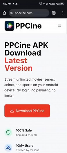 Try PPCine APK now and stream without limits! #ppcine #MoviesOnMobile #AndroidStreaming | PPCCine
