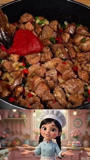 ¡Este arroz con carne queda tan delicioso que todos repetirán! 🤤🔥#food