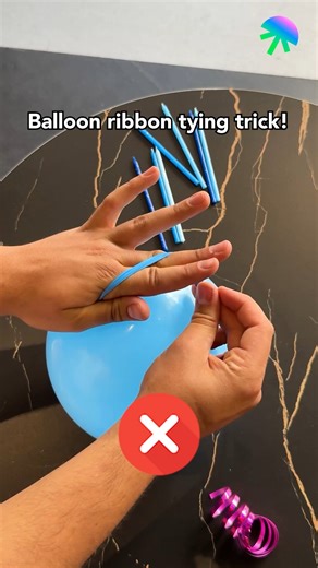 Balloon ribbon tying made simple! 🎈 | Craft Pop Max