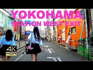 【4K HDR🇯🇵】Yokohama Station West Exit / walk around "AEON MALL Yokohama Nishiguchi"