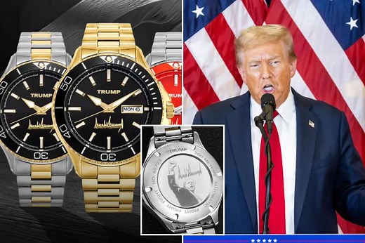 Donald Trump touts his $100K diamond-encrusted watch series as 'one of the best ever made'