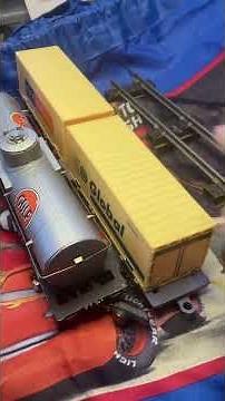 Mystery Toy Container Flat Car. What is it? #train #toytrains #mysterytrain #modelrailway