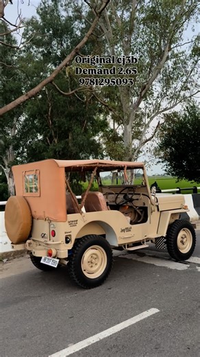 Randhawa modification(ਜੀਪਾ ਵਾਲੇ) on Instagram: "Original cj3b⛳️Balero engine(4+1) without passing power disk break #new MRF tyre #new battery #seat mating hood all new #engine gear full granty"