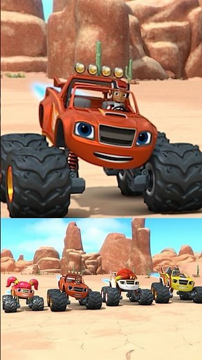 Blaze's Family Beats Crusher in a Race! #shorts