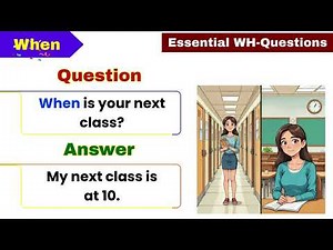 Master English Question Words | What, Where, When, Why, Who & How Explained for Beginners (A1–A2)