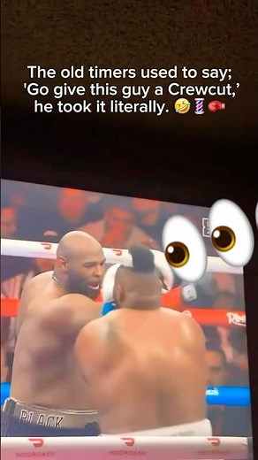 He PUNCHED his hair off! This might be a first! 🤣🥊💈 #Boxing