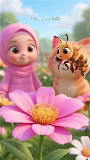 Kenapa Lebah Suka Bunga? 🐝🌸 | Belajar Bersama Arsyila #Shorts