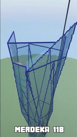 Merdeka 118 in MInecraft, the 2nd Tallest Building in the World #minecraft #skyscraper #gaming