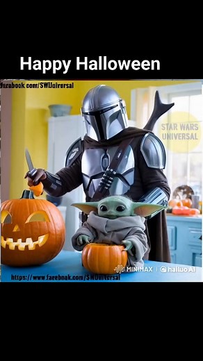 #halloween #rey #finn #DarthVader #PrincessLeia #Mandalorian #Grogu #AnakinSkywalker #PadmeAmidala FELIZ HALLOWEEN | Star Wars Universal