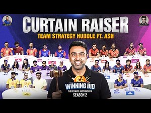 Team Strategy Huddle ft. Ash | #winningbid S2 Curtain Raiser | #AshwinMockAuctions | R Ashwin