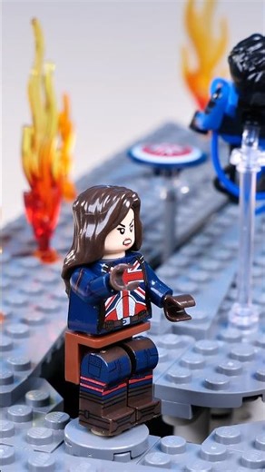 Wanda destroying Mr Fantastic and Captain Carter… #lego #legomoc #marvel