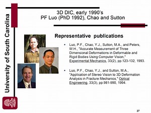 数字图像相关（DIC）3D技术的发明人赵教授，现场学习DIC的发展历史