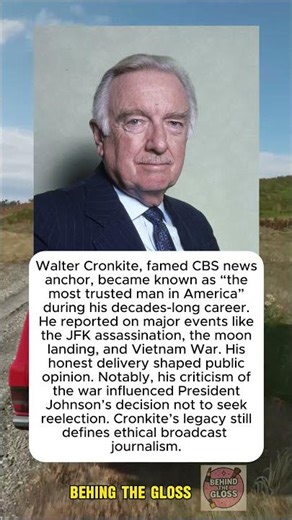 Walter Cronkite Earned Trust as America's Most Reliable Newsman #factshorts #facts