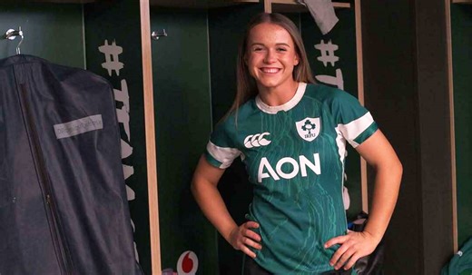 Ireland’s Robyn O'Connor is surrounded by rugby 24/7